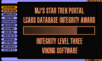 MJs Star Trek Portal LCARS Integrity Award - Level Three